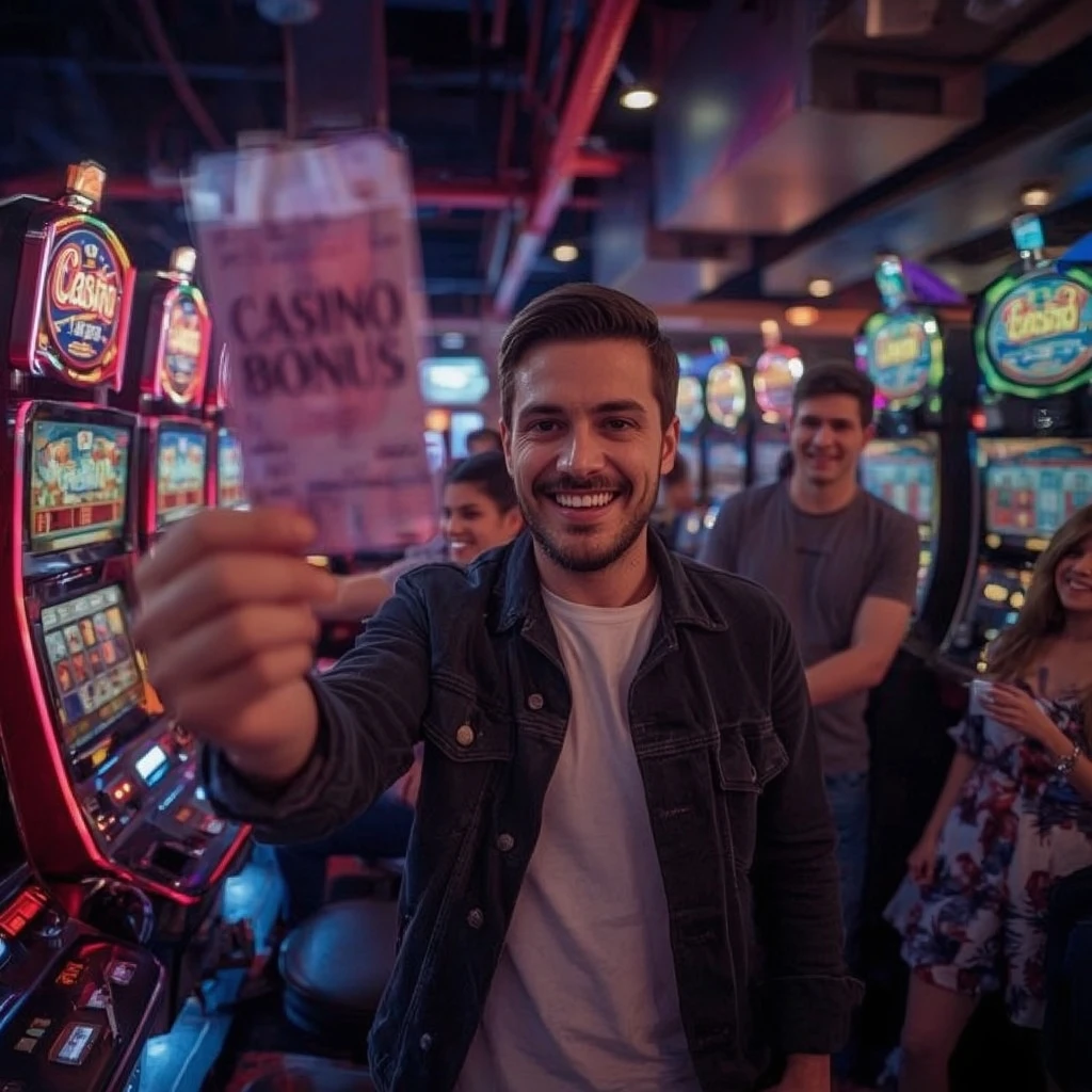 une personne tenant un bonus BETITON CASINO